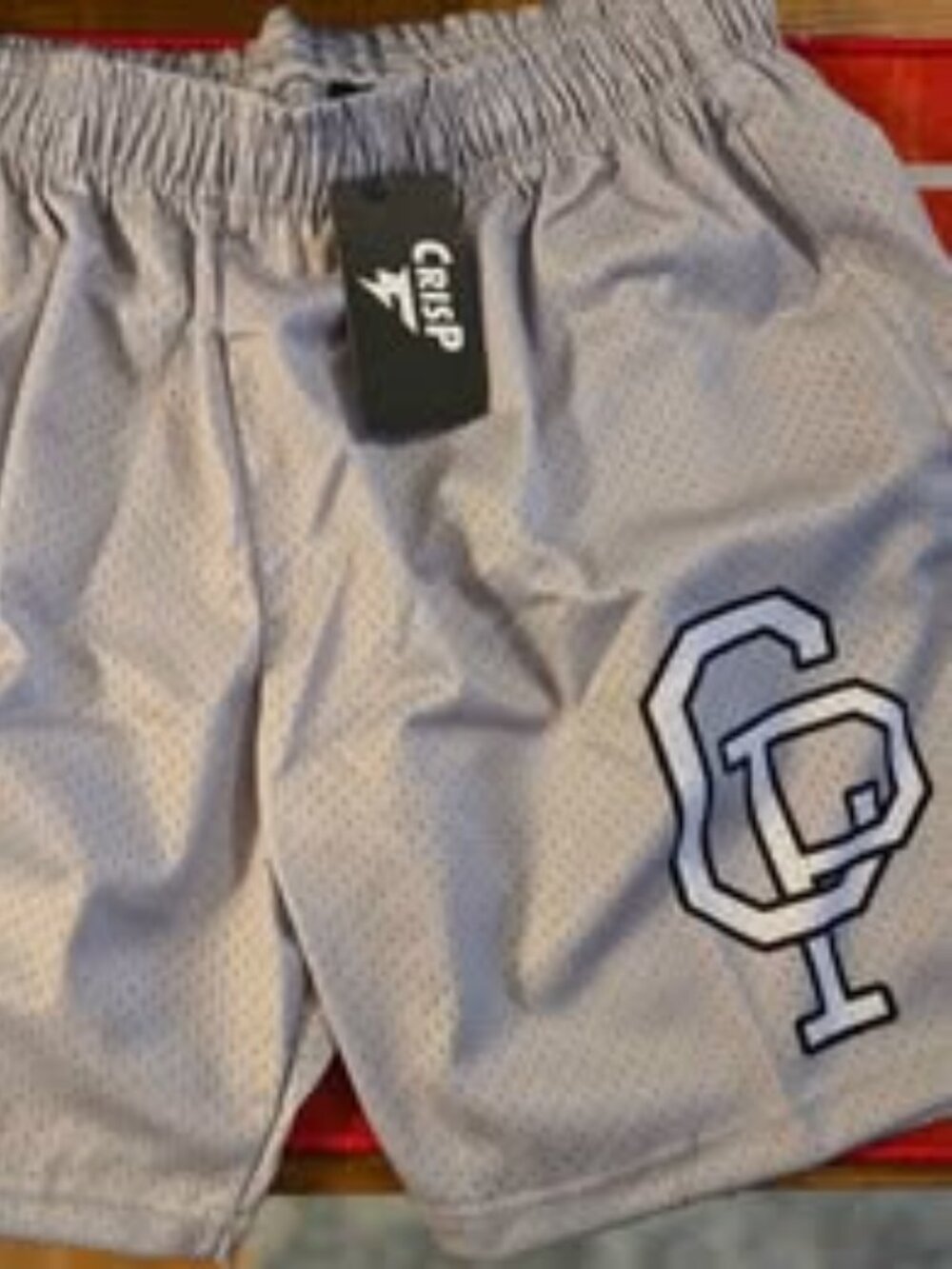 XLARGE CRISPY NYC GREY LOGO SHORT